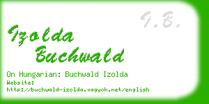 izolda buchwald business card